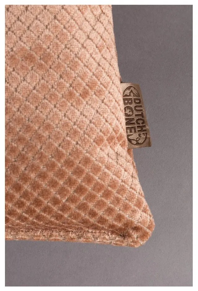 Ružový vankúš Dutchbone Spencer, 60 × 30 cm