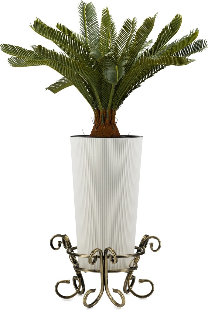 STOJAN NA KVETINÁČ SHANE 21X38 CM ZLATÁ