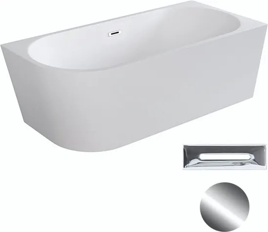 Besco Akrylátová voľne stojaca rohová vaňa Zoya 150x75 (170x80) biela BESCO-Typ výpuste: Click-Clack s prepadom, grafit, BESCO-Rozmery: 150x75, BESCO…