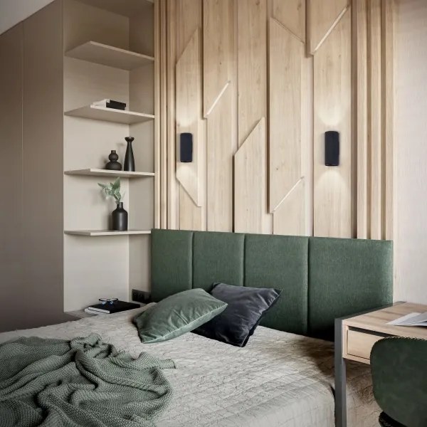 Brilliant - LED Nástenné svietidlo MARTY 2xGU10/5W/230V čierna