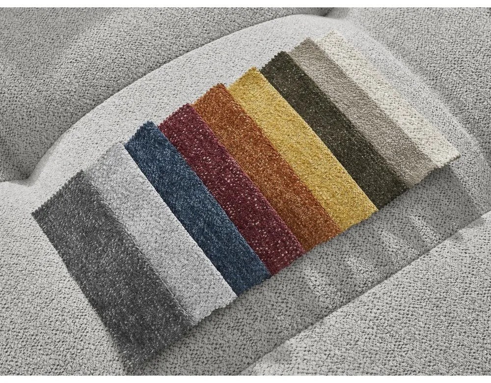 Svetlosivá ženilková rozkladacia/s úložným priestorom rohová pohovka (ľavý roh/s leňoškou) Roxelane – Bobochic Paris