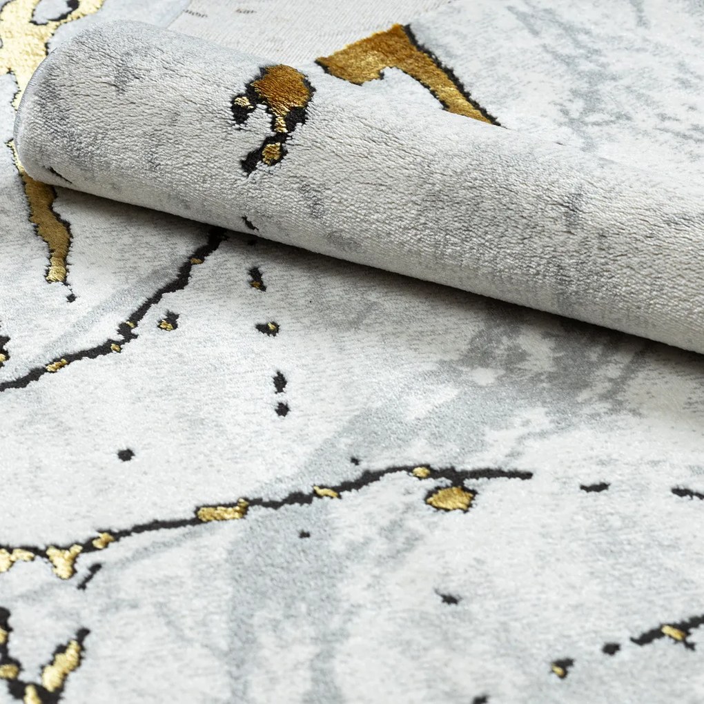 Dywany Łuszczów, Kusový koberec Allure 1963 white/gold, 240x330, biela, kancelária