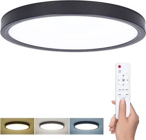 LED stropné svetlo Solight čierna WO8018