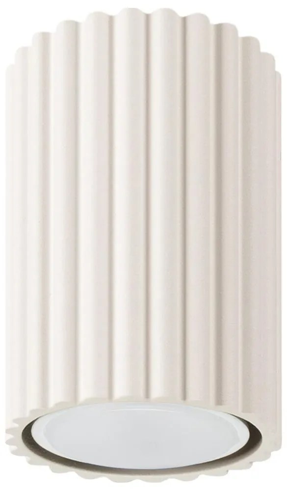 Sollux SL.1587 - Bodové svietidlo KARBON 1xGU10/10W/230V 10 cm krémová SL.1587