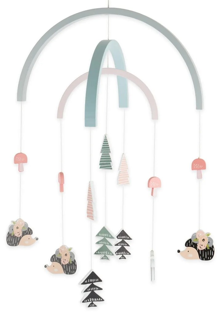 Bieco - Drevený závesný kolotoč - ježko