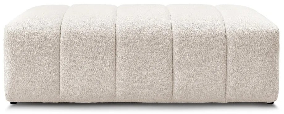 Biela podnožka z textílie buklé Annecy – Bobochic Paris