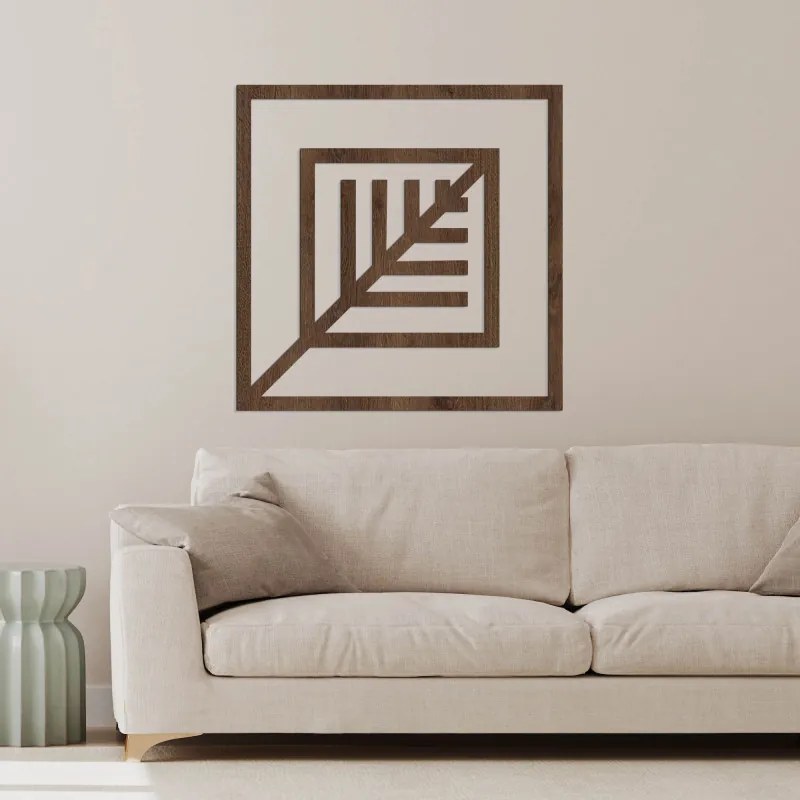 Geometrická drevená dekorácia na stenu – Moderný dizajn | SENTOP HDF0397-B