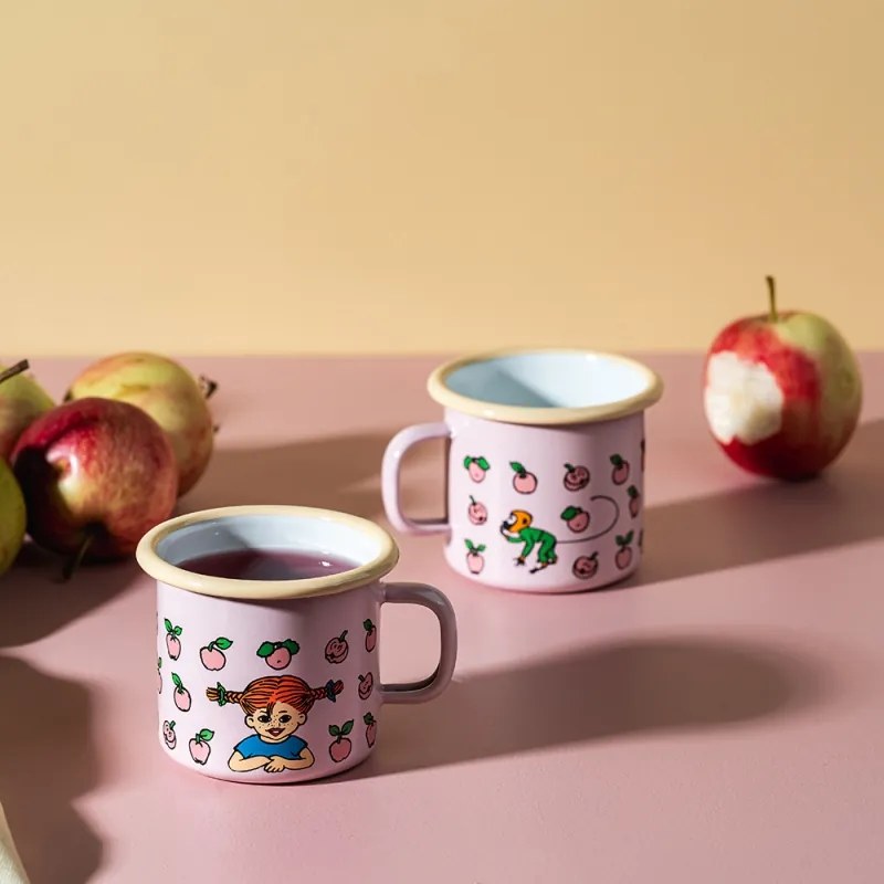 Hrnček Pippi Fruits 2,5 dl, smalt / ružový