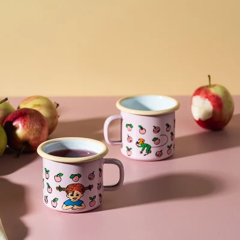 Hrnček Pippi Fruits 2,5 dl, smalt / ružový