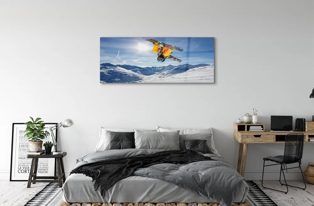 Obraz plexi Man mountain board 120x60 cm