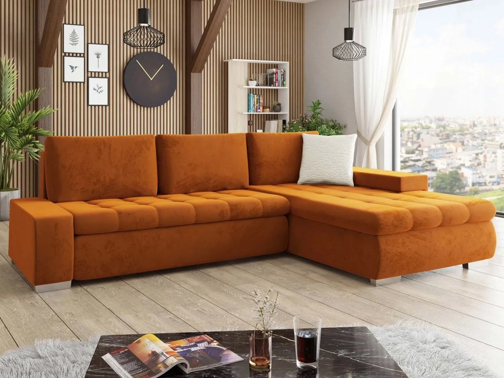 Rohová pohovka Herkules Premium, Dostupné poťahy: Piano 21 + Piano 21 + Mokka 03