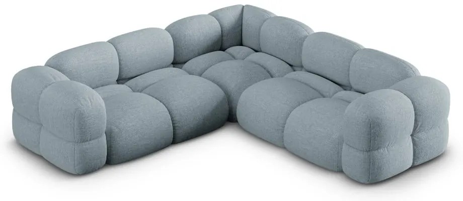 Svetlomodrá rohová pohovka Loretto – Cosmopolitan Design