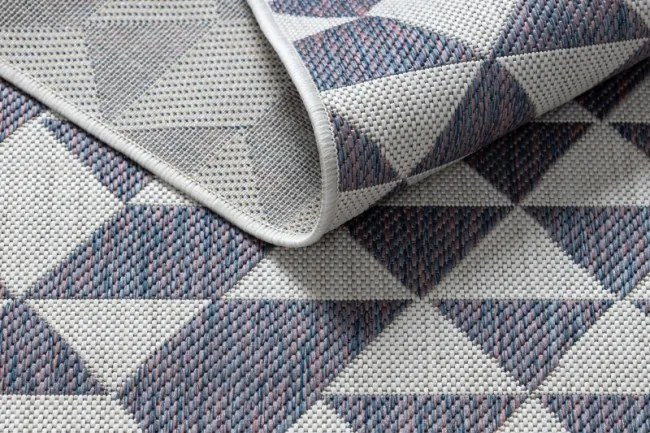 Koberec SIZAL SION geometric 22373 ecru/nebeský/rúž