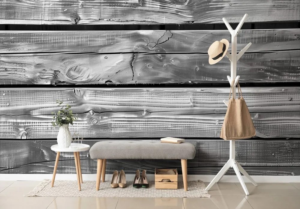 Samolepiaca tapeta čiernobiela moderná imitácia dreva