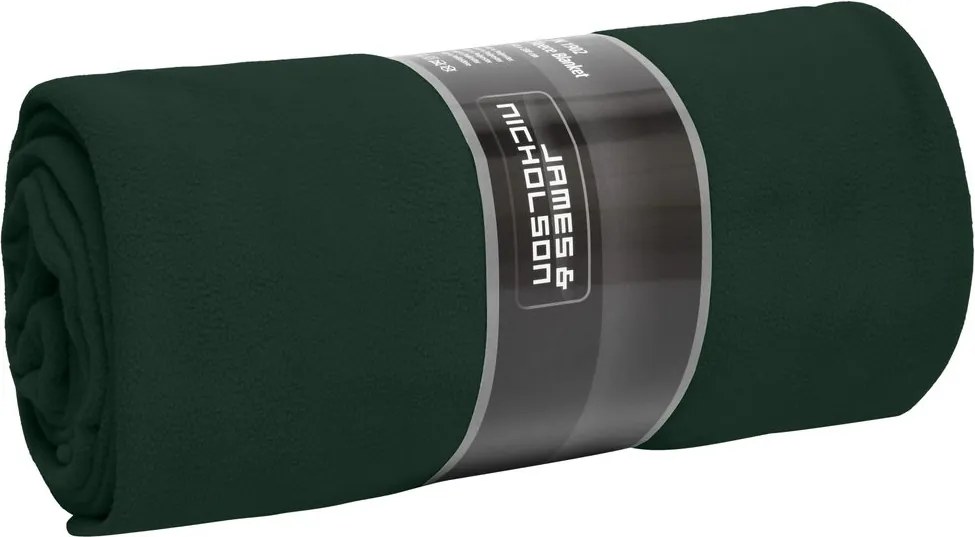 James & Nicholson (Daiber) Veľká fleecová deka JN1902 - Tmavozelená