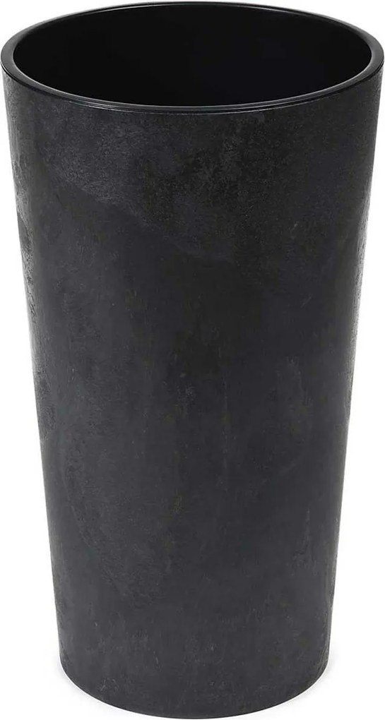 PLASTOVÝ KVETINÁČ URBANIKA 57X30 CM IMITÁCIA BETÓNU ČIERNA