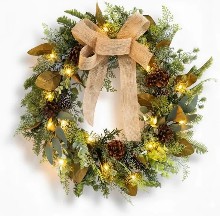 Vianočný veniec na dvere WINTER GREEN Ø 45 cm