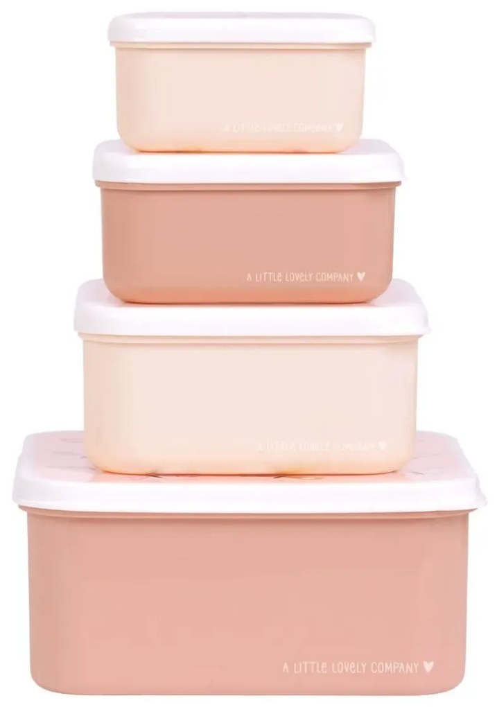 Sada 4 krabiček na oběd a svačinku motýlky