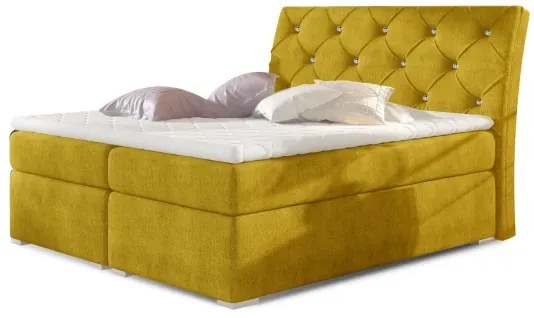 Boxspingová posteľ Marvin, biela 160x200cm (soft 17/BLN 16)