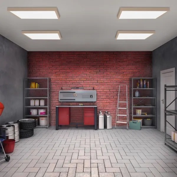 Brilagi -LED Kúpeľňové stropné svietidlo FRAME LED/50W/230V 60x60 cm IP44 béžová