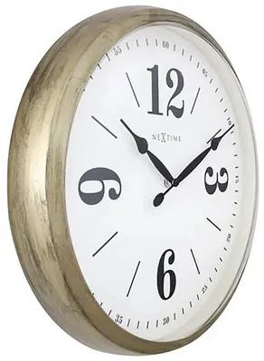 Nástenné hodiny NeXtime Classic Ø39 cm zlaté