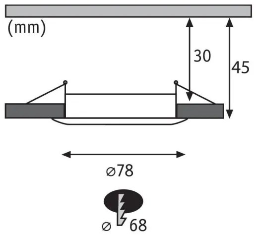 Paulmann 93462 - SADA 3xLED/6W IP44 Kúpeľňové podhľadové svietidlo NOVA 230V