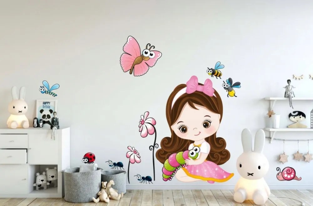 Nálepka do detskej izby pre dievčatko 60 x 120 cm