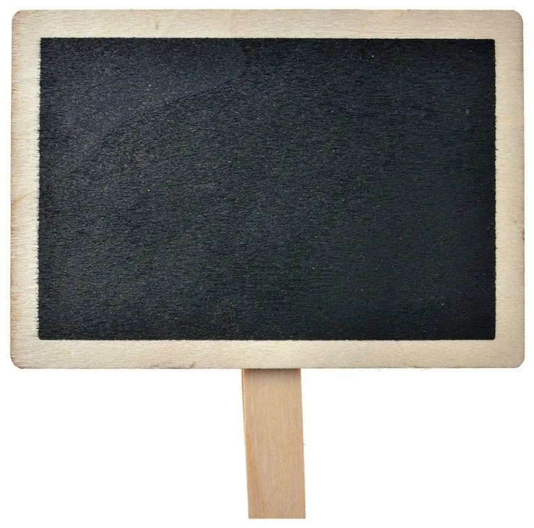 Malý drevený kolíček s tabuľkou - 8*2*8 cm