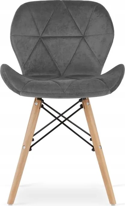 Jedálenská zostava TODI 80cm okrúhly stolový set čierny a 2 stoličky LAGO sivé + 2 stoličky LAGO sivé  ZADARMO