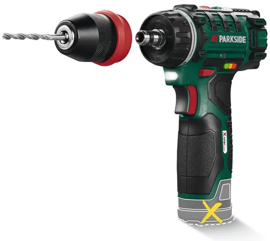 Parkside® Aku vŕtací skrutkovač 12 V Pbsa 12 E4 – bez akumulátora (100357466)