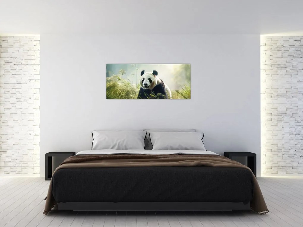 Obraz - Panda (120x50 cm)