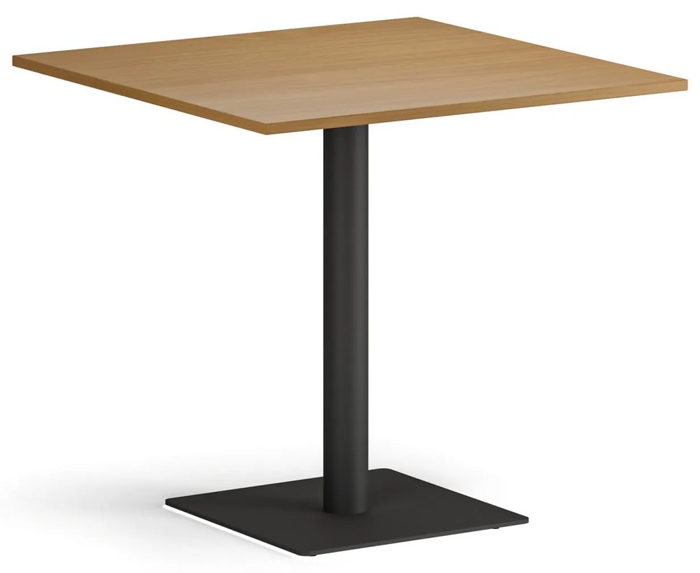 Konferenčný stolík ENZO, 80x80 cm, čierna podnož, buk