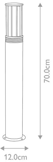 Elstead HORNSEA-B-SS - Vonkajšia lampa HORNSEA 1xE27/40W/230V IP55