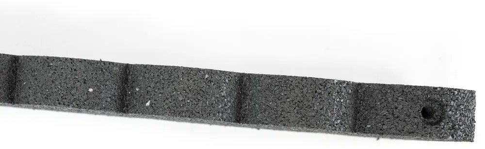 Záhradná obruba Scalloped sivá 120 cm, gumová (vrátane klincov) MHEU5000030