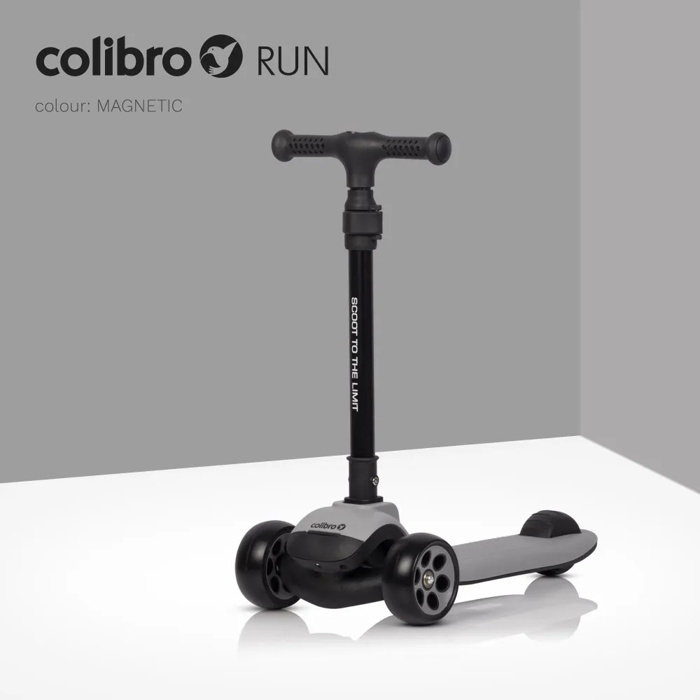 Detská kolobežka RUN sivá