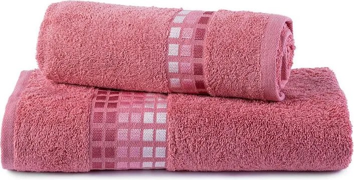 Set froté uteráka a osušky DARWIN koralová