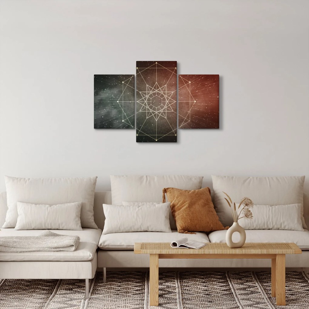 Obraz - Vesmírny dodecagram (90x60 cm)
