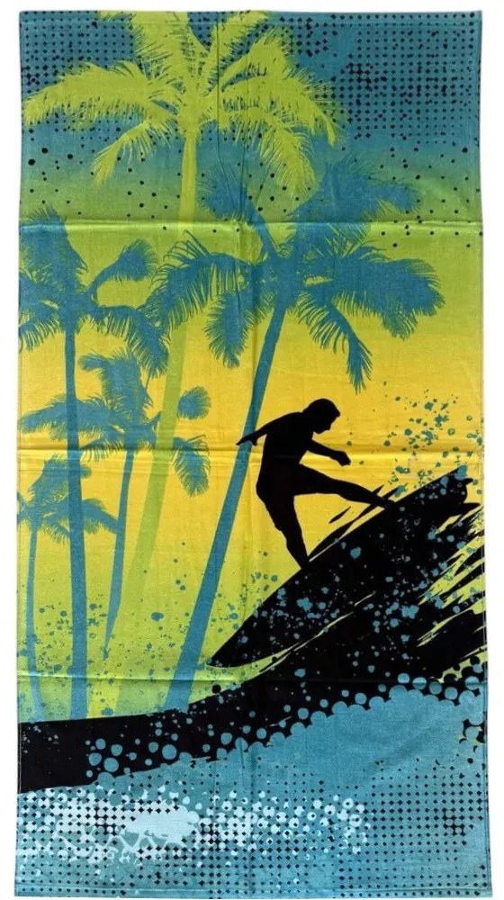 Plážová osuška FUNNY SURF 70x140 cm