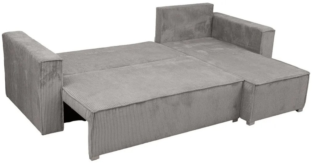 Svetlosivá rohová pohovka SMART COSARO, obojstranná + 2 vankúšiky ZADARMO