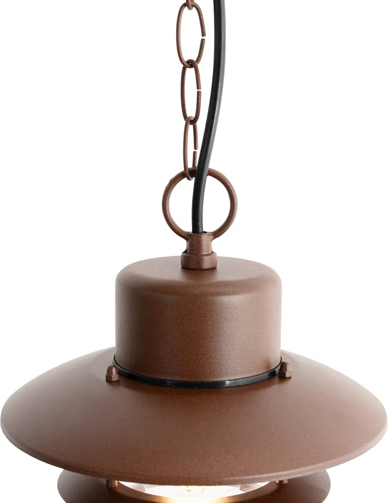 Priemyselné závesné svietidlo hrdzavohnedé IP44 - Shell