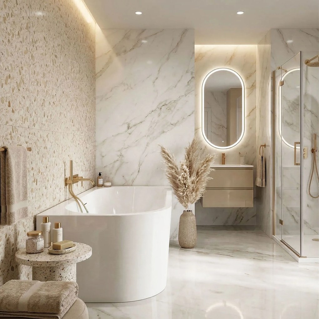 Rea Rea, Akrylová rohová vaňa SYDNEY BELLANTO RIGHT 170cm, KPL-W6900