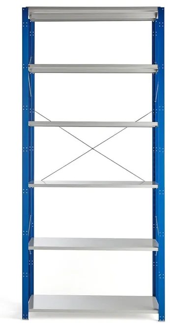 Kovový regál MIX, základná sekcia, 3000x1300x600 mm