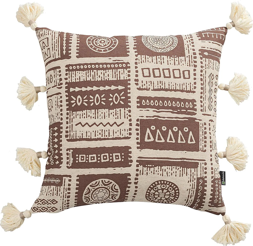 Obliečka na vankúš Tassel Nomad Tribal 45x45 cm