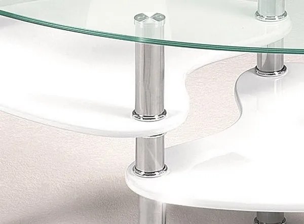 Konferenčný stolík Panty, biely