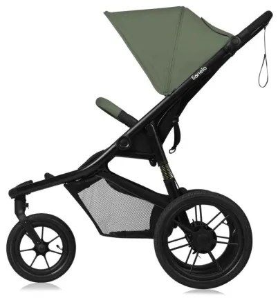 Lionelo - Športový kočík AZURA čierna/zelená