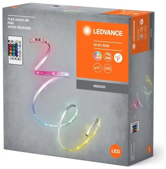 Ledvance - LED RGB Stmievateľný pásik FLEX AUDIO 5m LED/20W/230V + DO
