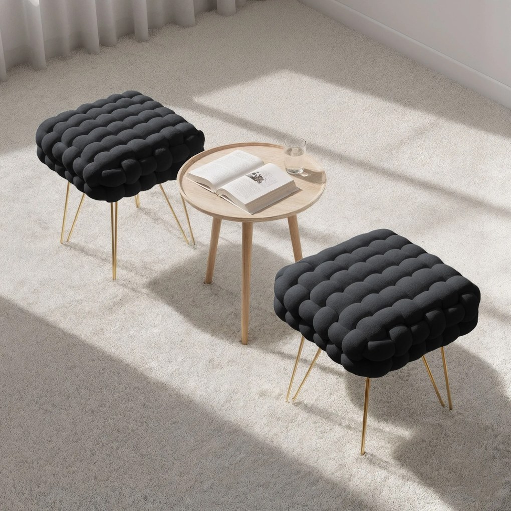 Taburet Dotty černý