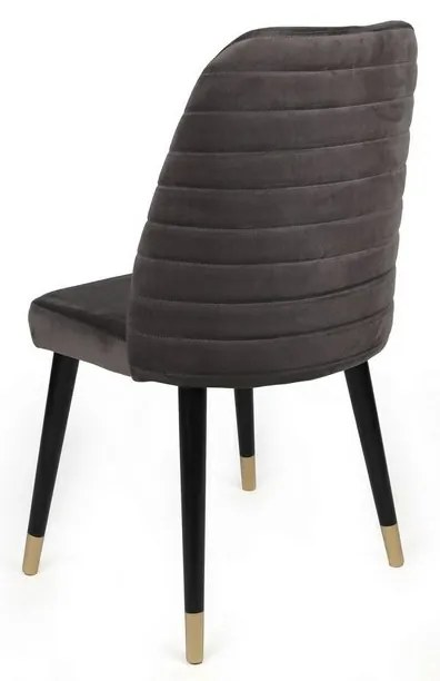 Súprava jedálenských stoličiek Hugo Anthracite and Black, 2 ks