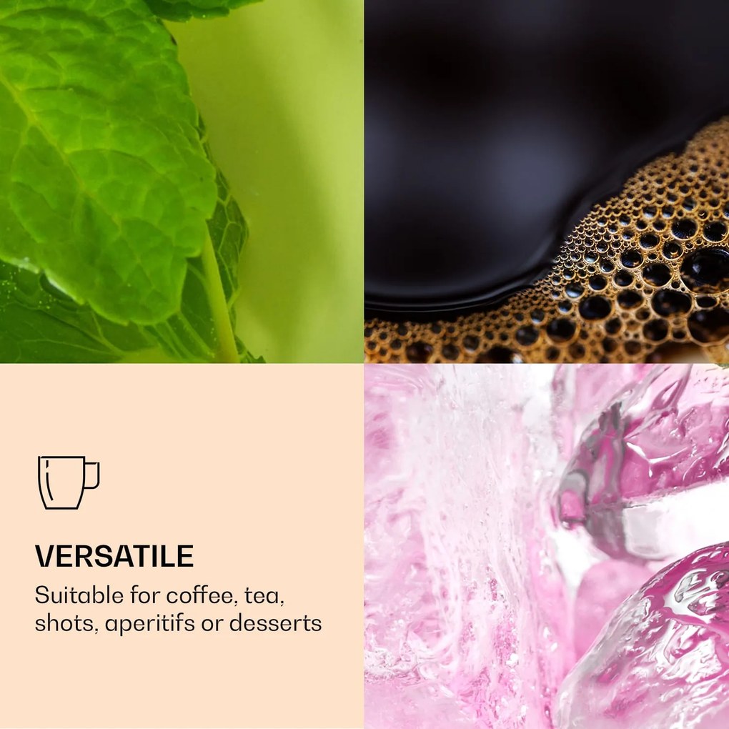 Feelino DUOS, dvojstenné poháre, 2 x 80, 310, 400 ml, vrátane lyžičky