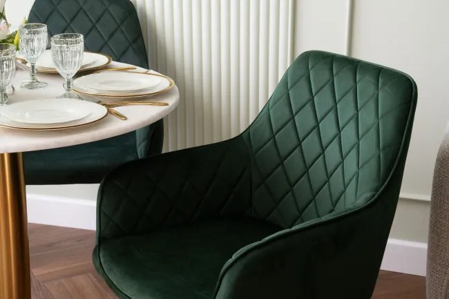 Kreslo HAVANA VELVET tmavozelené